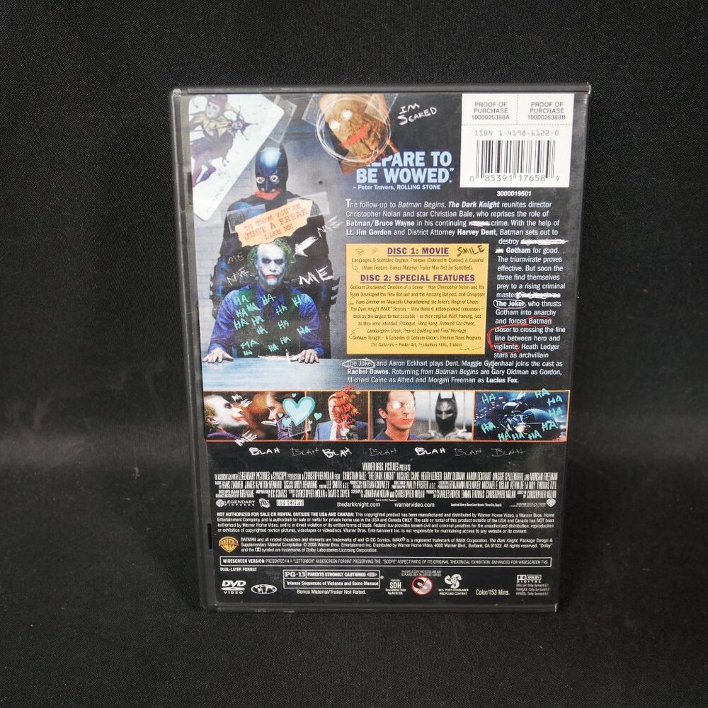 Christopher Nolan Dark Knight Trilogy Movies Collection 2 Dvds & 1 Blu Ray - Picture 6 of 12